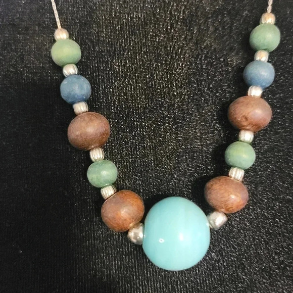 Jewelry - Turquoise/ brown necklace